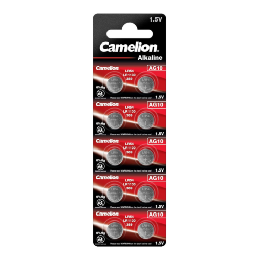 Camelion Alkaline 389 AG10-BP10 10PC Card