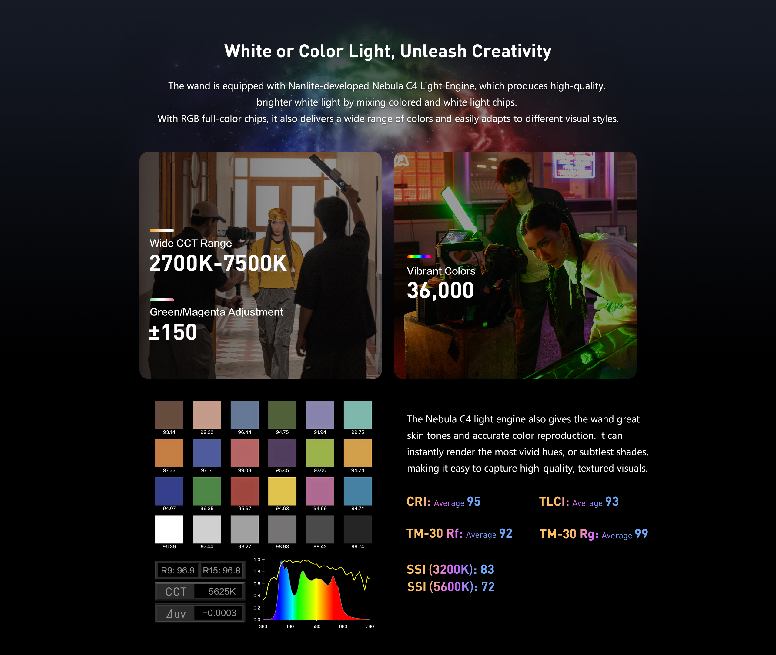 عصا إضاءة NANLITE LED كاملة الألوان (3)