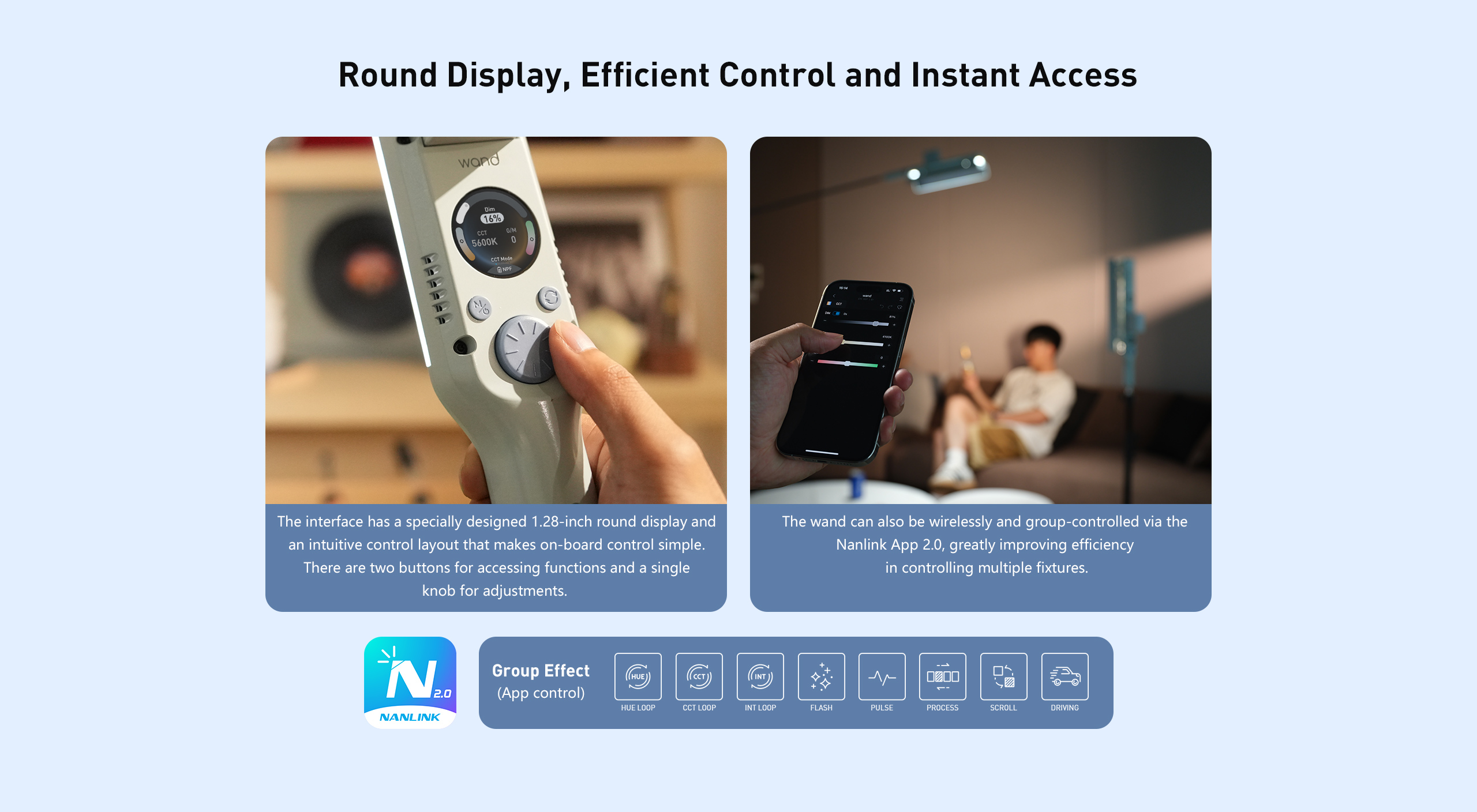 عصا إضاءة NANLITE LED كاملة الألوان (9)