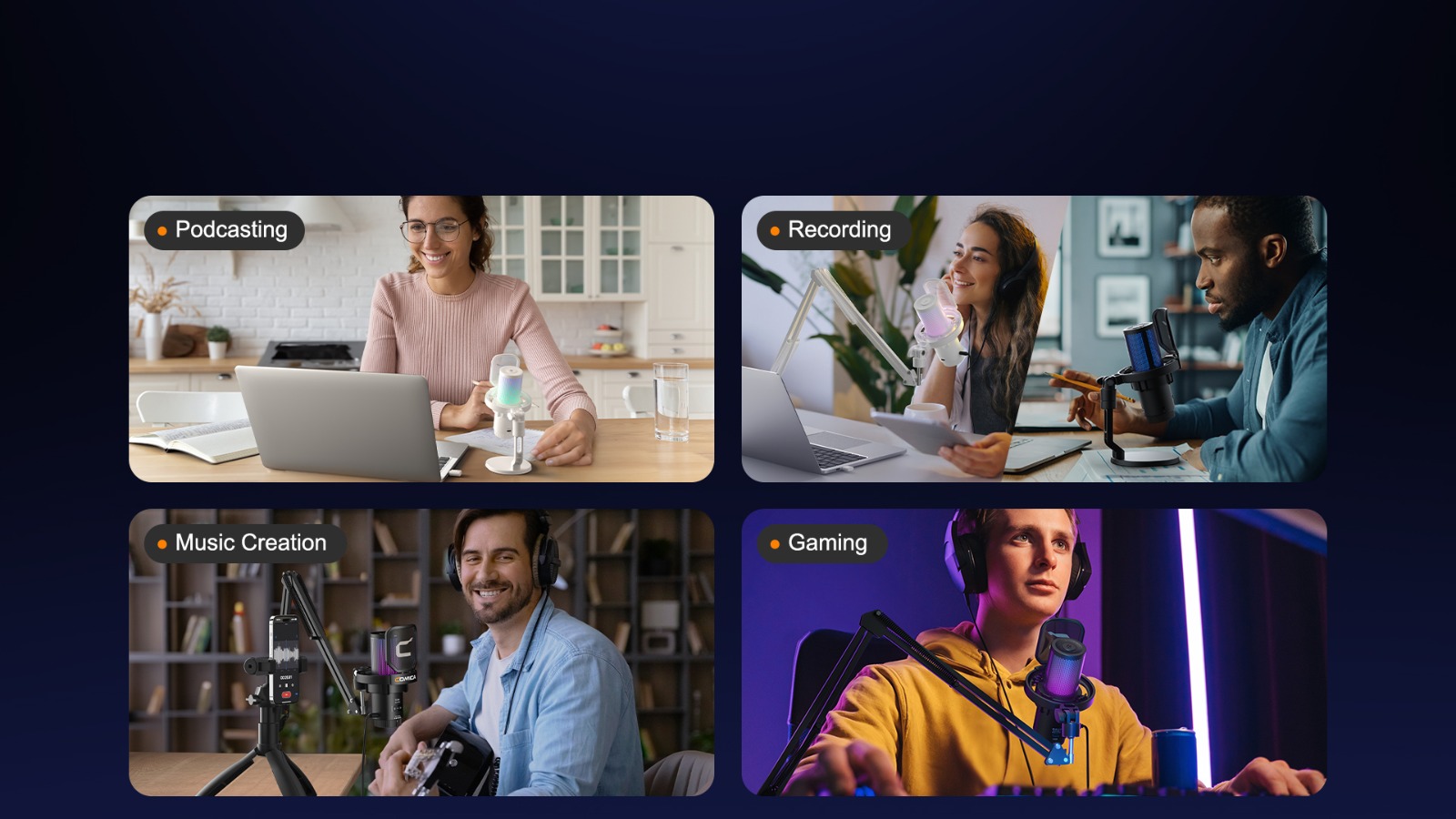 Comica EJoy Uni Pro RGB WirelessUSB-C Mic