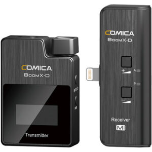 Comica Audio BoomX-D MI1 Ultracompact Wireless Microphone System for iphone