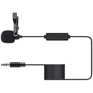 Comica Audio CVM-V01CP Omnidirectional Lavalier Microphone for Mirrorless/DSLR Cameras