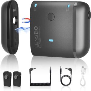 LENSGO 318C II 2.4GHz Dual Clip on Wireless Microphone