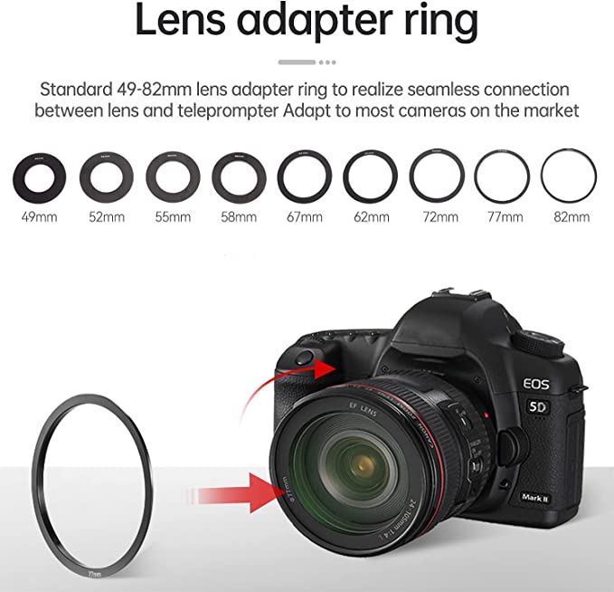 Lensgo TC7 Foldable Teleprompter with Remote Control - Image 5