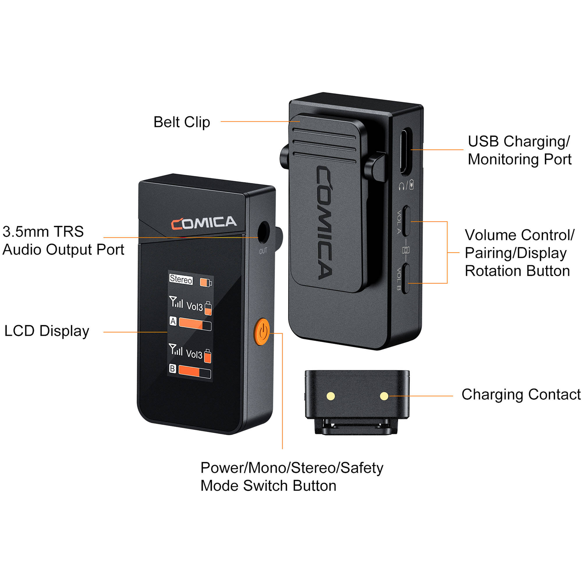 Comica Audio Vimo C3 Mini 2-Person Wireless Microphone - Image 7