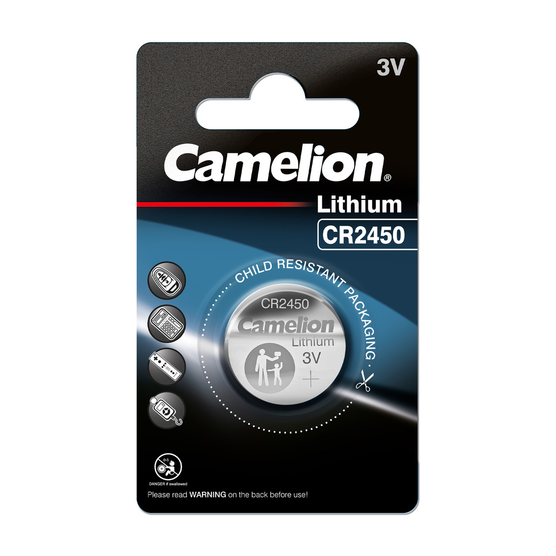 Camelion Lithum CR2450-BP1 1PC Card