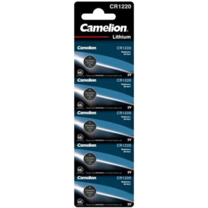 Camelion Lithum CR 1220 CR1220-BP5 5PC Card