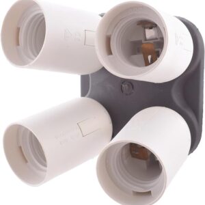 General YL108 Lamp Holder 4 Lamp 112W - Black