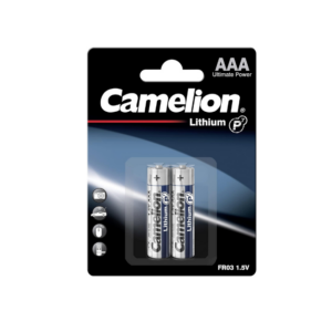 Camelion Lithum AAA FR03-BP2 2pc Card