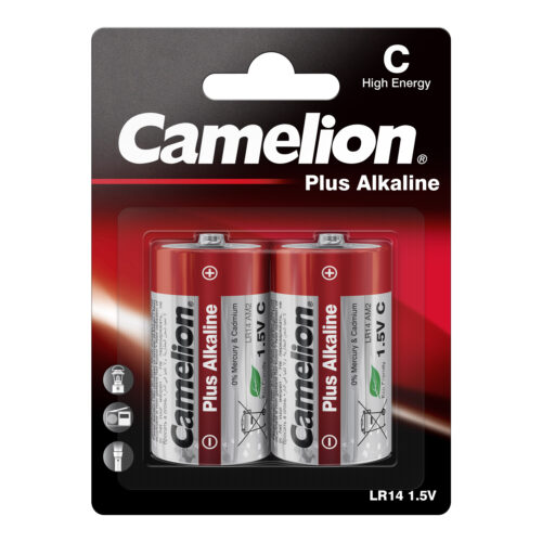 Camelion Plus Alkaline C LR14 2pc Card