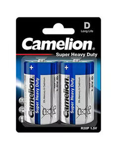 Camelion Super Heavy Duty R20P-BP2B Batteries (2)