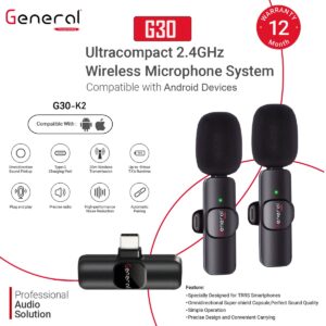 General Wireless G30 microphones