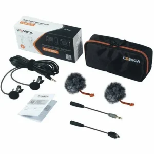 Comica CVM-D02 Dual-Head Lavalier Microphone