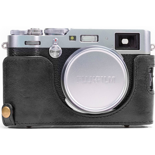 Camera Leather Case for Fujifilm X100F (Black & Brown) - Image 8