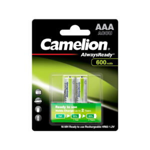 AAA 600 Solar Light Rechargeable Batteries Camelion (pack of 2)