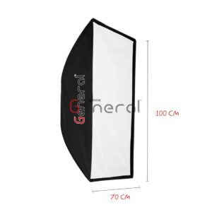 Softbox 70x100cm Rectangular Softbox with Bowens Mount Speedring and Bag By General